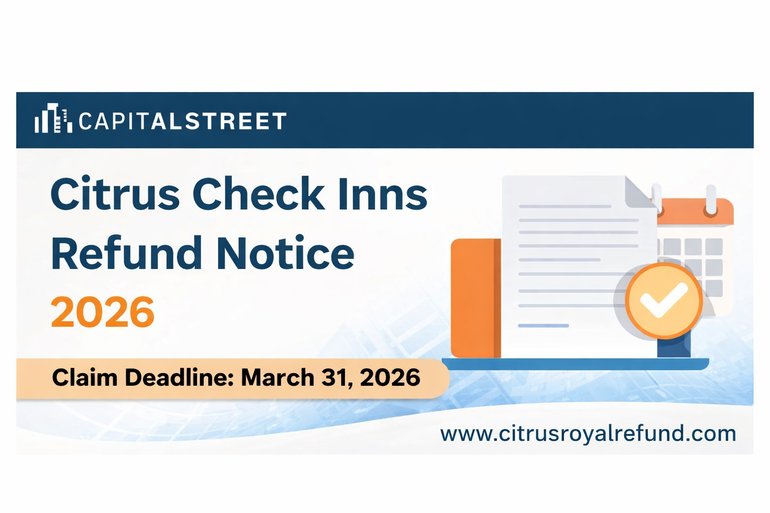 Citrus Check Inns Refund Notice 2026